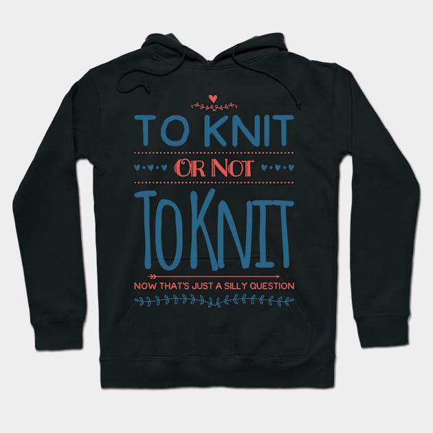 To Knit or Not to Knit Hoodie by RetroSalt